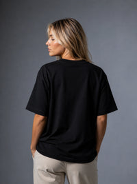 T-shirt oversize Ambis Love noir dos vide
